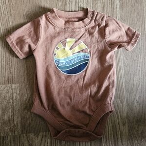 Garanimals Rust Colored Beach Baby Bodysuit